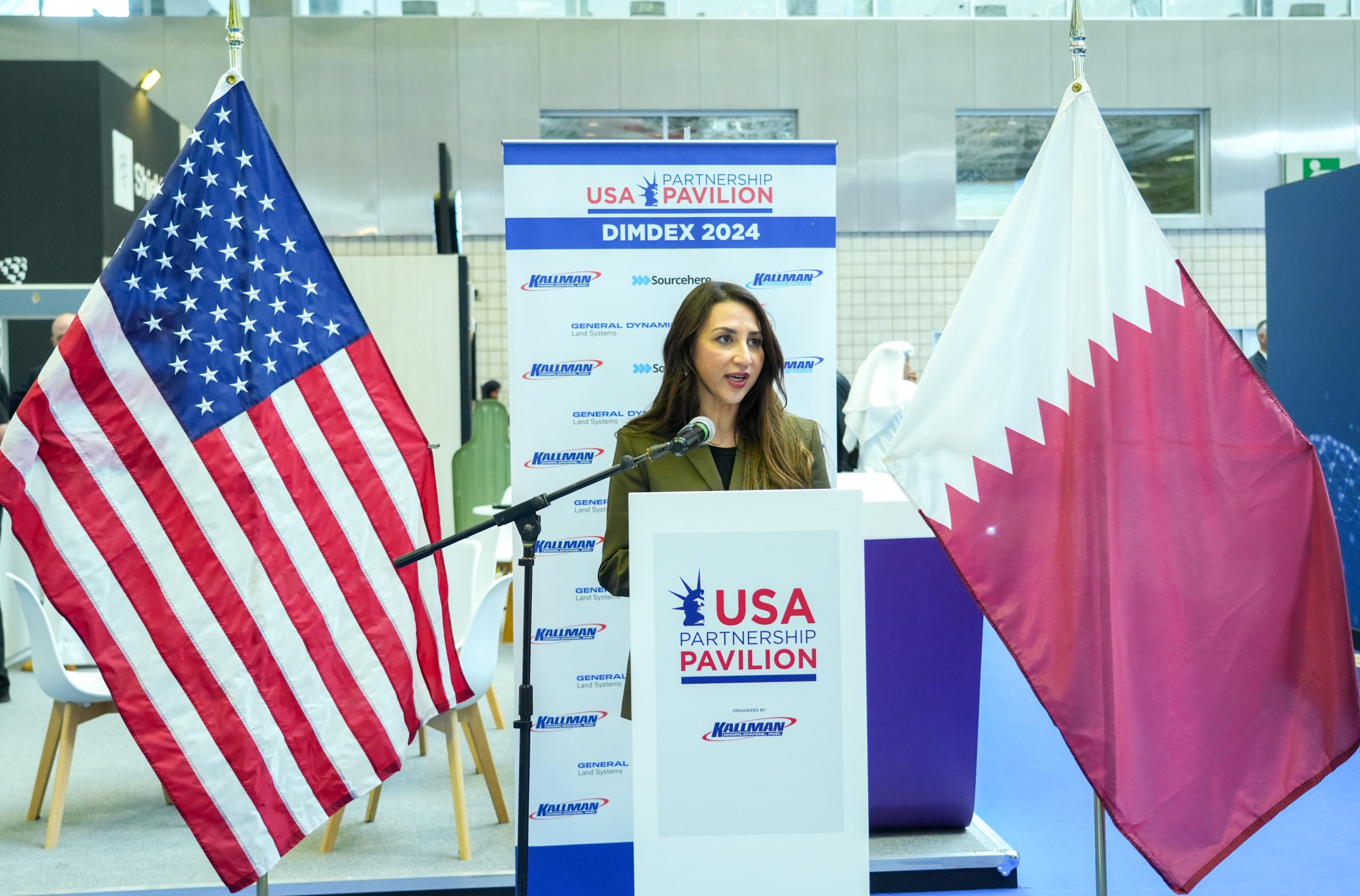 The USA Partnership Pavilion was officially opened for business in Doha by Charge d’Affaires Natalie A. Baker, U.S. Embassy Doha, Qatar.