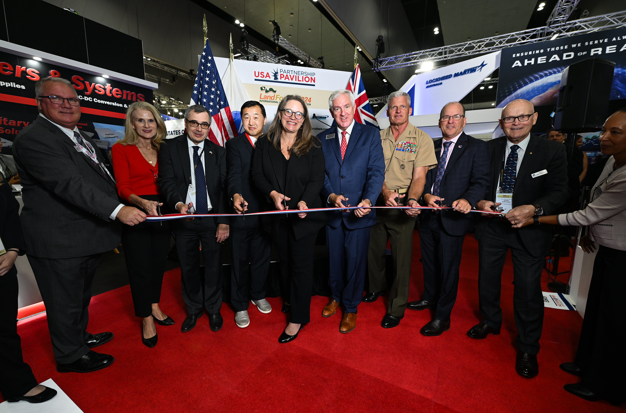 The USA Partnership Pavilion was officially opened by distinguished guest Chargé d’Affaires Erika Olson, U.S. Embassy and Tom Kallman, President and CEO Kallman Worldwide – Official USA Representative and Organizer of the USA Partnership Pavilion.