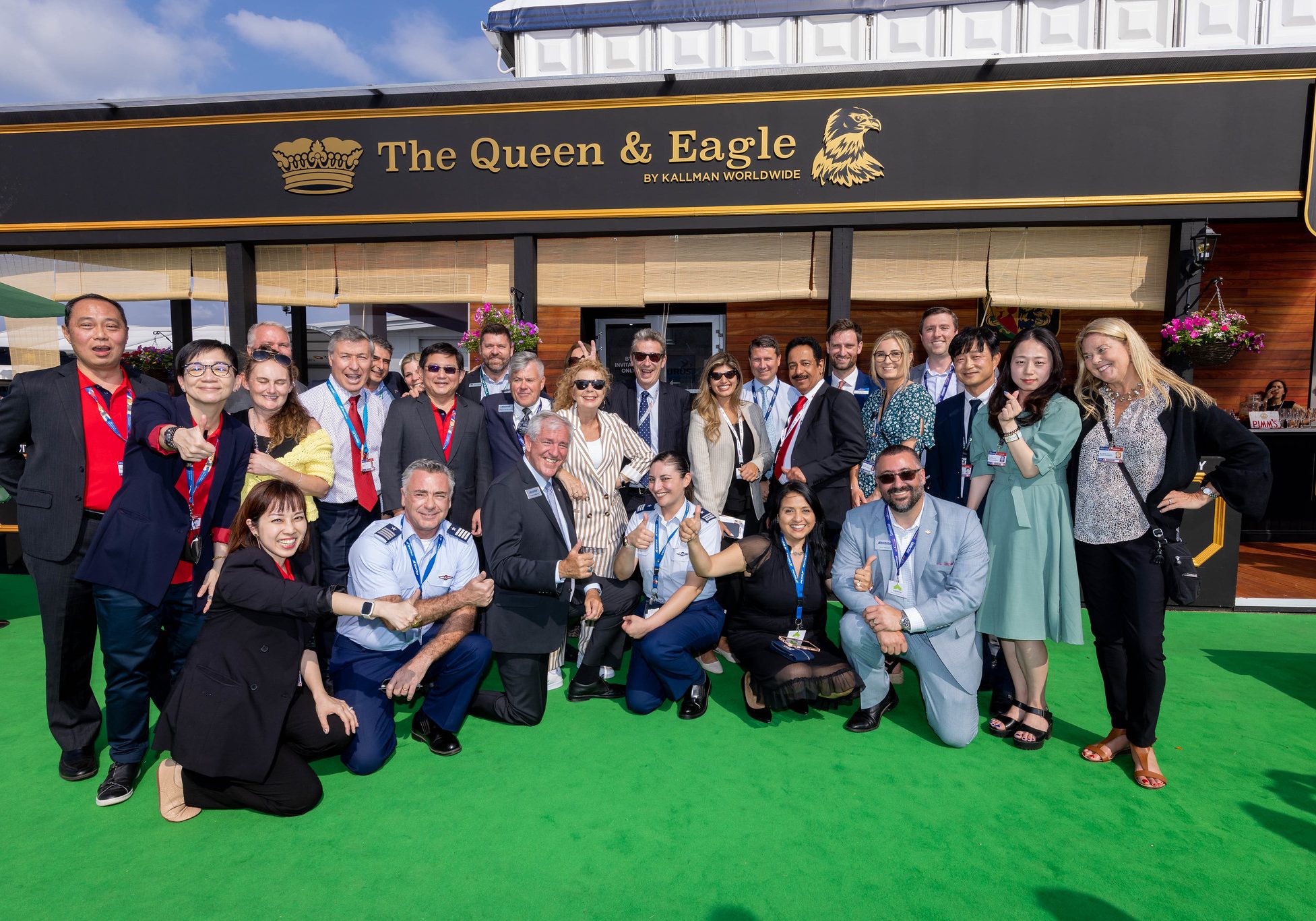 Exhibitor Event at the Partnership Chalet at the Farnborough International Air Show